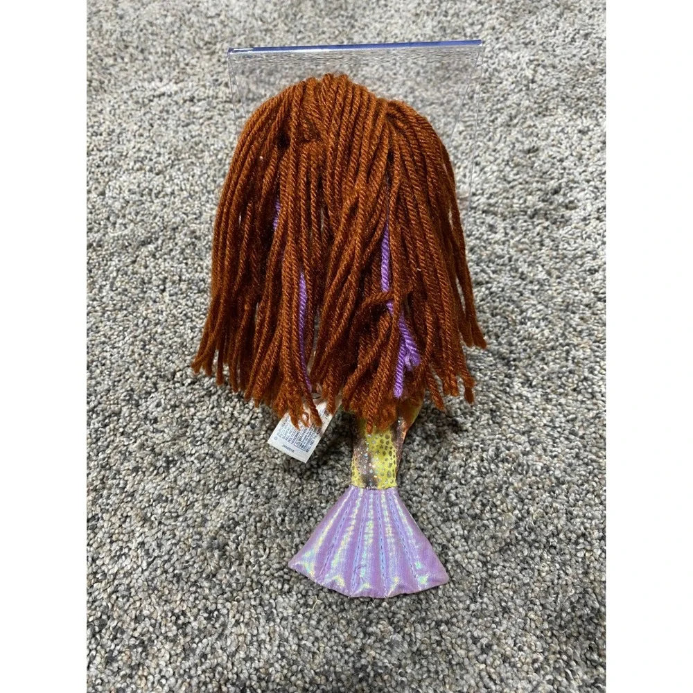 Aurora Mermaid Plush Kids 9 Inch Multicolor Excellent Sea Sparkles Yarn Hair